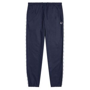 Fred Perry Mens Branded Tape Sweatpants / Navy